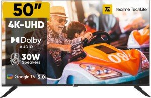 realme TechLife 50UHDGDRDDVB 50 inch (127 cm) LED 4K TV